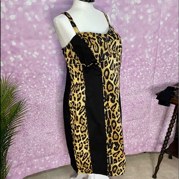 🥀TRIPP NWT animal corset dress, removable straps, back zipper *plus size 3* - Picture 3 of 14